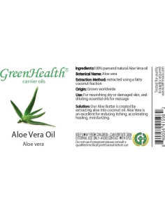 Aceite Portador de Aloe Vera 100% Puro GreenHealth 100ml 2