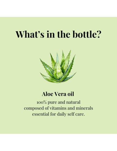 Aceite Portador de Aloe Vera 100% Puro GreenHealth 100ml
