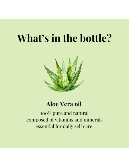 Aceite Portador de Aloe Vera 100% Puro GreenHealth 100ml