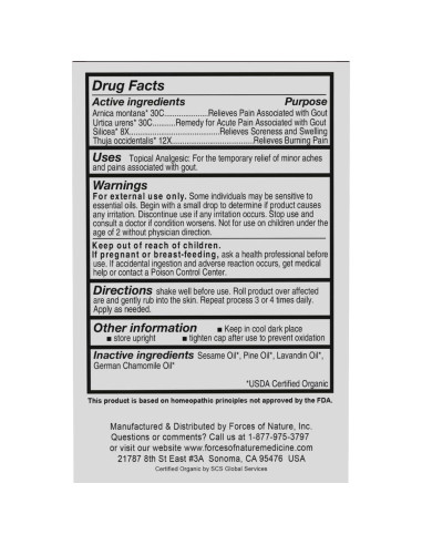 Alivio Natural de Gota Fuerzas de la Naturaleza 4ml