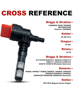 Válvula de Cierre de Gas 90 Grados EVGW con Abrazadera - Reemplazo Kohler 2