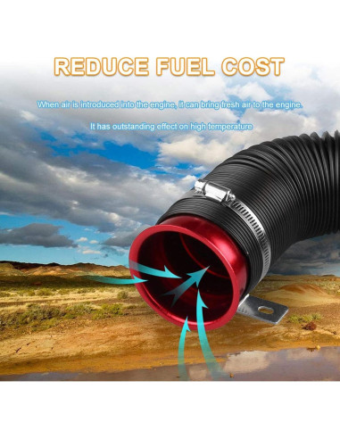 Manguera de Admisión Flexible 76mm Sporacingrts Plateada