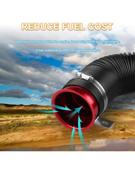 Manguera de Admisión Flexible 76mm Sporacingrts Plateada