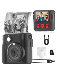 Cámara Instantánea WEEFUN para Niños 1080P 32GB Negra