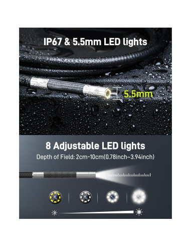 Endoscopio Articulado Bidireccional Anykit 1920P HD 1.2M IP67