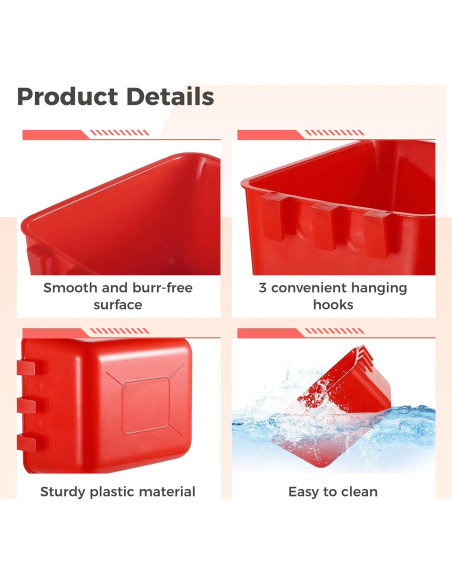 20 Tazas de Alimentación Colgantes Tideme para Aves 473 ml