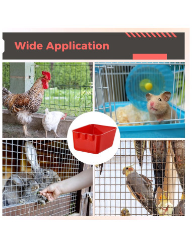 20 Tazas de Alimentación Colgantes Tideme para Aves 473 ml