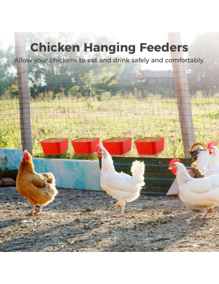 20 Tazas de Alimentación Colgantes Tideme para Aves 473 ml