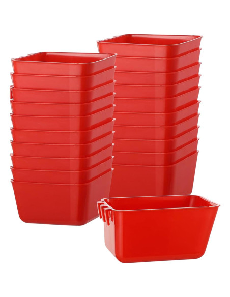 20 Tazas de Alimentación Colgantes Tideme para Aves 473 ml