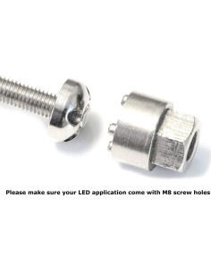 Tornillos Antirrobo M8 iJDMTOY Acero Inoxidable 20mm LED 2