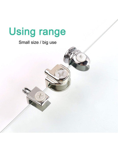 Soporte de Estante de Vidrio Aopin K117, 4 Piezas, 5-8 mm