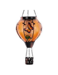 Linterna Solar de Globo Aerostático Starsoul 46 cm con Luz de Llama