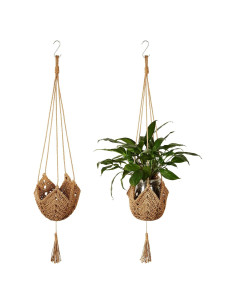 Colgador de plantas de yute Shappy para macetas de 8 a 30 cm