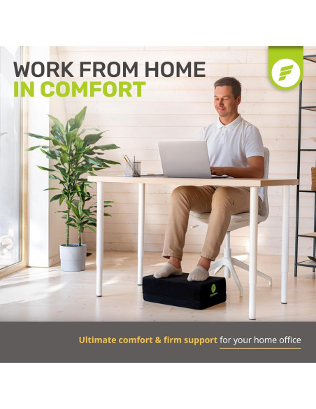 Reposapiés Ajustable ErgoFoam - Espuma Alta Densidad 43.9x29.2cm