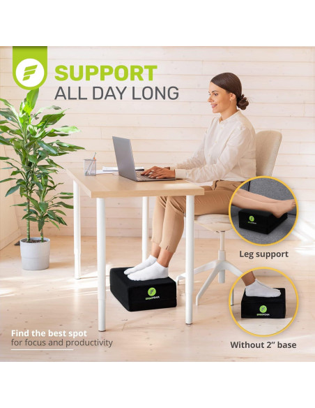 Reposapiés Ajustable ErgoFoam - Espuma Alta Densidad 43.9x29.2cm