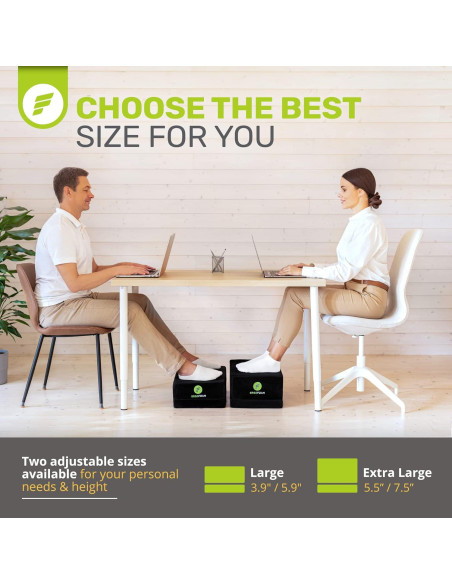 Reposapiés Ajustable ErgoFoam - Espuma Alta Densidad 43.9x29.2cm