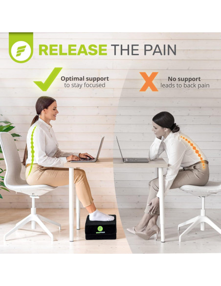 Reposapiés Ajustable ErgoFoam - Espuma Alta Densidad 43.9x29.2cm