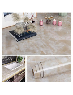 Papel Contacto Livelynine Mármol Beige Autoadhesivo 40x200cm