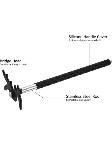 Puente de Taco de Billar Retráctil M METERXITY 82.5-150 cm