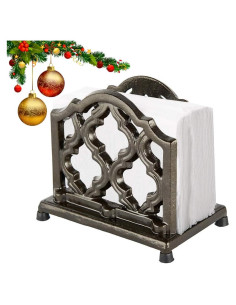 Soporte de Servilletas de Hierro Fundido Jogreful Oro Café