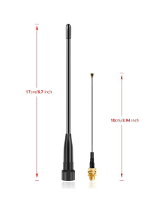 Antena de Látigo Slinkdsco 17cm 10dBi SMA Macho para LoRa 915MHz 2