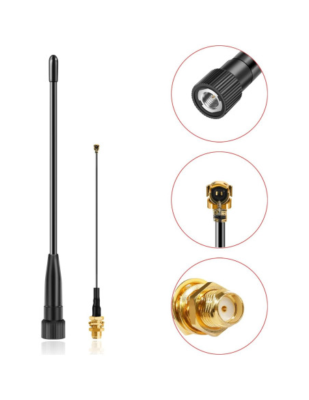 Antena de Látigo Slinkdsco 17cm 10dBi SMA Macho para LoRa 915MHz
