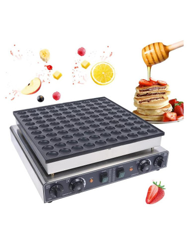 Máquina de Waffles Eléctrica InSyoForeverEC 3400W 100PCS