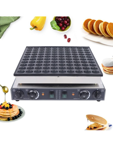 Máquina de Waffles Eléctrica InSyoForeverEC 3400W 100PCS