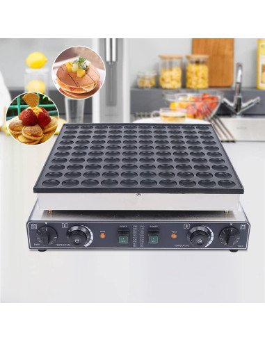 Máquina de Waffles Eléctrica InSyoForeverEC 3400W 100PCS