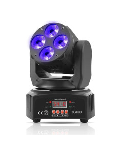 Luces DJ 50W RGBWA UV ZU&RU Mini Cabeza Móvil DMX 18cm