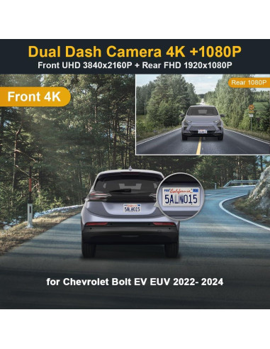 Cámara de Salpicadero FITCAMX HD2-4267 4K/1080P para Chevy Bolt