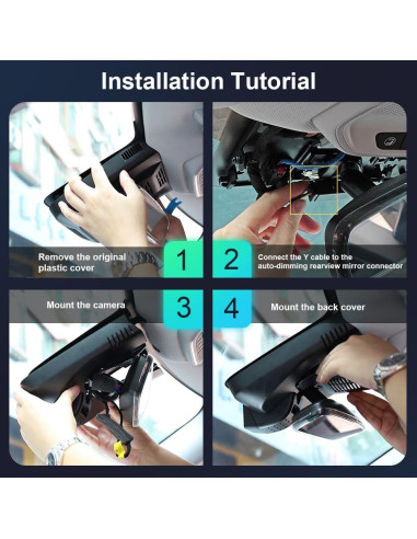 Cámara de Salpicadero FITCAMX HD2-4267 4K/1080P para Chevy Bolt