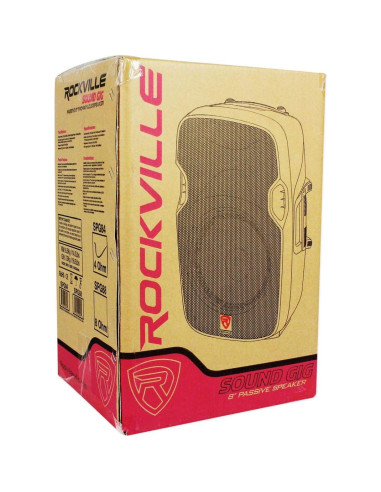 Amplificador Bluetooth Rockville BluTube LED 70W + 2 Altavoces 8" + Subwoofer 8"