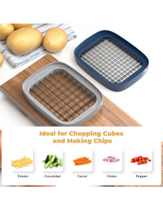 Cortador de Papas Fritas Multifuncional Vihoom 3 en 1 2