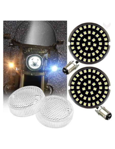 Señales de Giro LED Eagle Lights con Lentes Claros para Honda Valkyrie 1997-2000