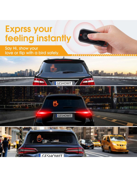 Luz de Dedo LED Bicboz para Coche con Control Remoto - Accesorio Divertido