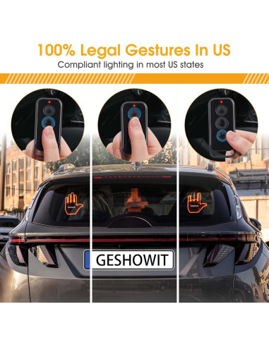 Luz de Dedo LED Bicboz para Coche con Control Remoto - Accesorio Divertido