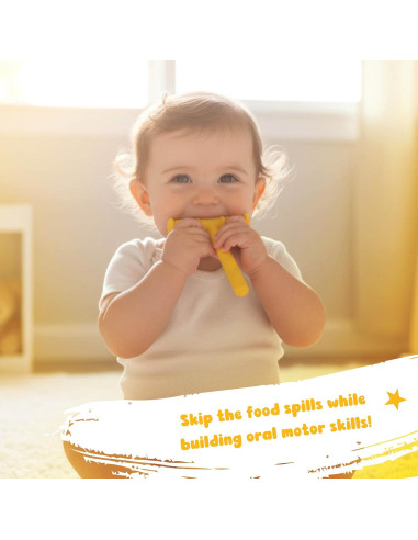 Chewy Tubes Amarillo para Recién Nacidos - 1 Unidad