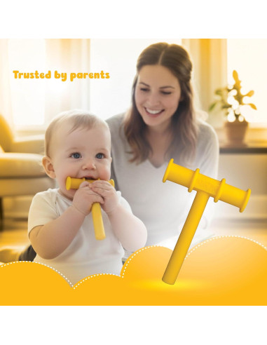 Chewy Tubes Amarillo para Recién Nacidos - 1 Unidad