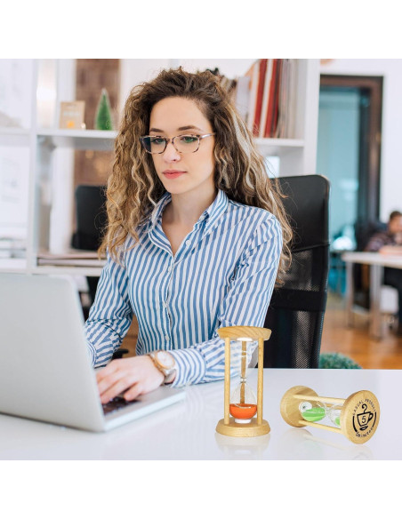 Juego de 6 Relojes de Arena Wizzosivoor - 30s a 10min