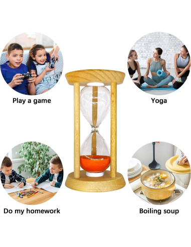 Juego de 6 Relojes de Arena Wizzosivoor - 30s a 10min