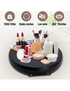 Soporte Rotatorio Motorizado JAYEGT 25 cm con Luz LED 25 kg 2
