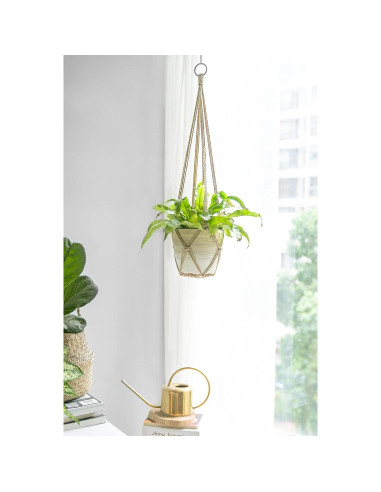 Juego de 3 colgadores de plantas macramé Dahey 58.4-88.9 cm