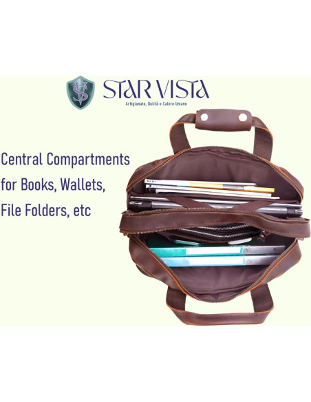 Bolsa de Mensajero Brela 15.6" Cuero Star Vista Unisex