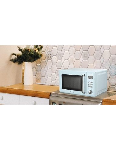 Horno Microondas Retro Emerson MWR7020BL 700W 19.81L Azul