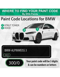 Pintura de Toque Automotriz ERA 475 Negro Zafiro Metálico 355ml 2