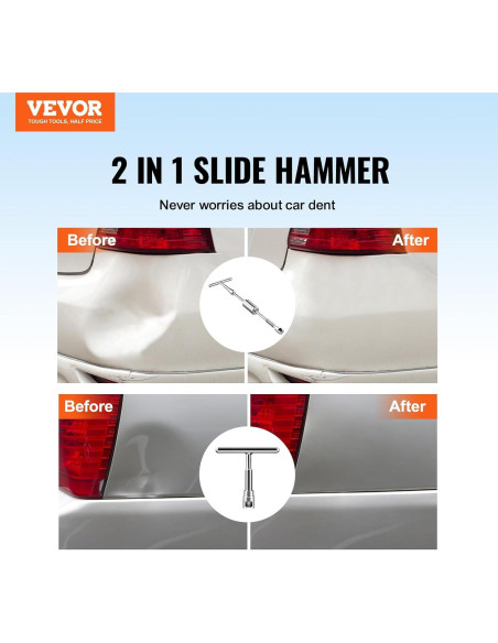 Kit de Eliminación de Abolladuras VEVOR 56 PCS Sin Pintura
