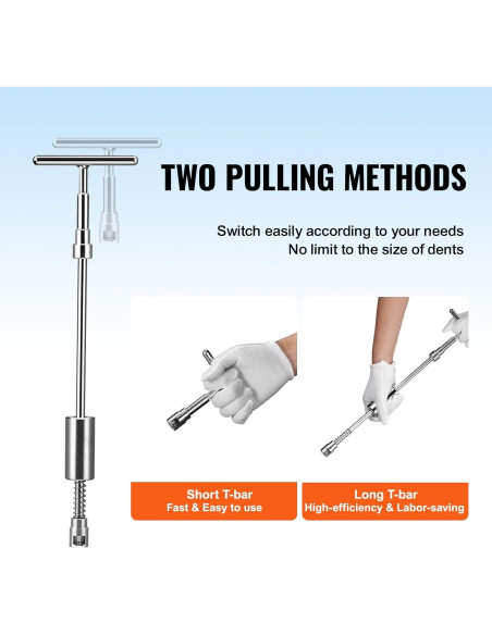 Kit de Eliminación de Abolladuras VEVOR 56 PCS Sin Pintura