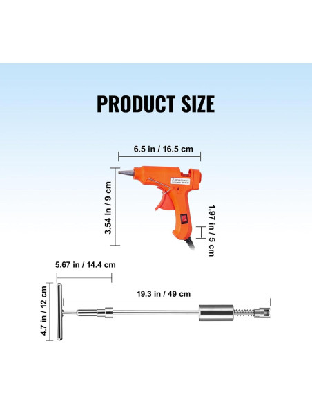 Kit de Eliminación de Abolladuras VEVOR 56 PCS Sin Pintura
