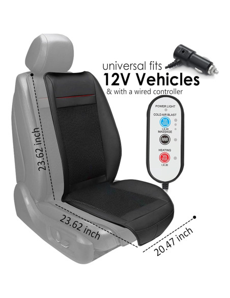 Almohadilla de Asiento Refrigerante Fochutech con Masaje 12V